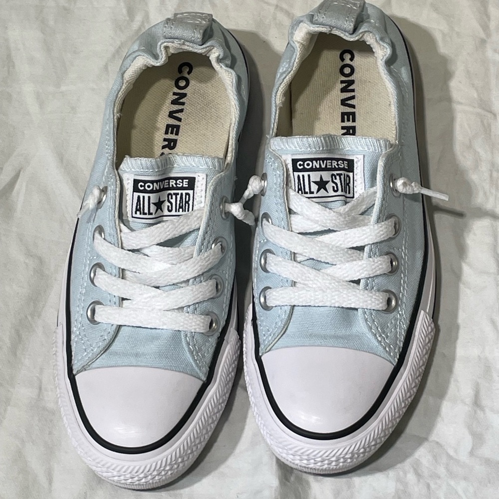 Converse Light Blue Shoreline Slip On Sneakers